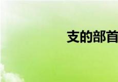 支的部首相关信息介绍