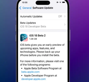 苹果推出iOS 18开发者测试版2