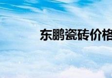 东鹏瓷砖价格表80x80多少钱？