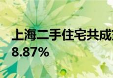 上海二手住宅共成交约3.94万套 环比上涨108.87%