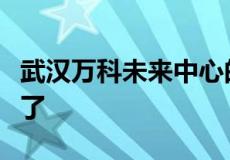 武汉万科未来中心的底部商业外墙基本上完工了