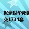 据豪世华邦数据统计上周杭州城区二手房共成交1734套