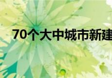 70个大中城市新建商品住宅销售价格指数