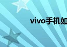 vivo手机如何刷机按什么键