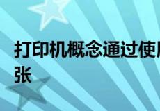 打印机概念通过使用卷筒而不是纸张来节省纸张